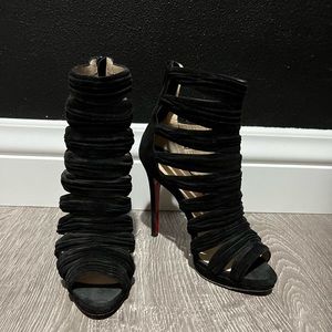 Christian Louboutin Tinazata 120 Veau Velours, black color, size 37.5